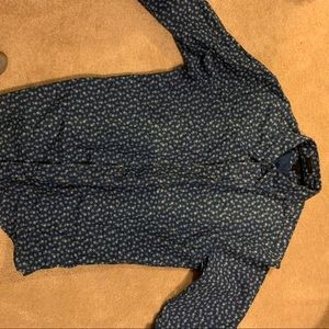 Jcrew flower patterned casual dress shirt